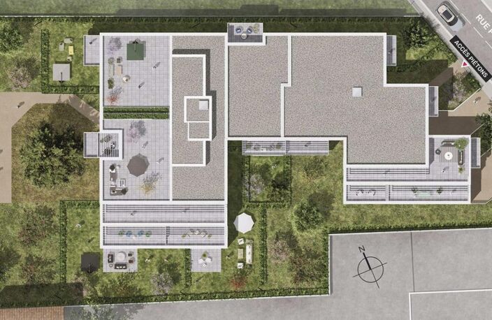T2 Neuf - Dernières normes (PMR, Accoustique, Énergie) - Jardin et Balcon — photo 3
