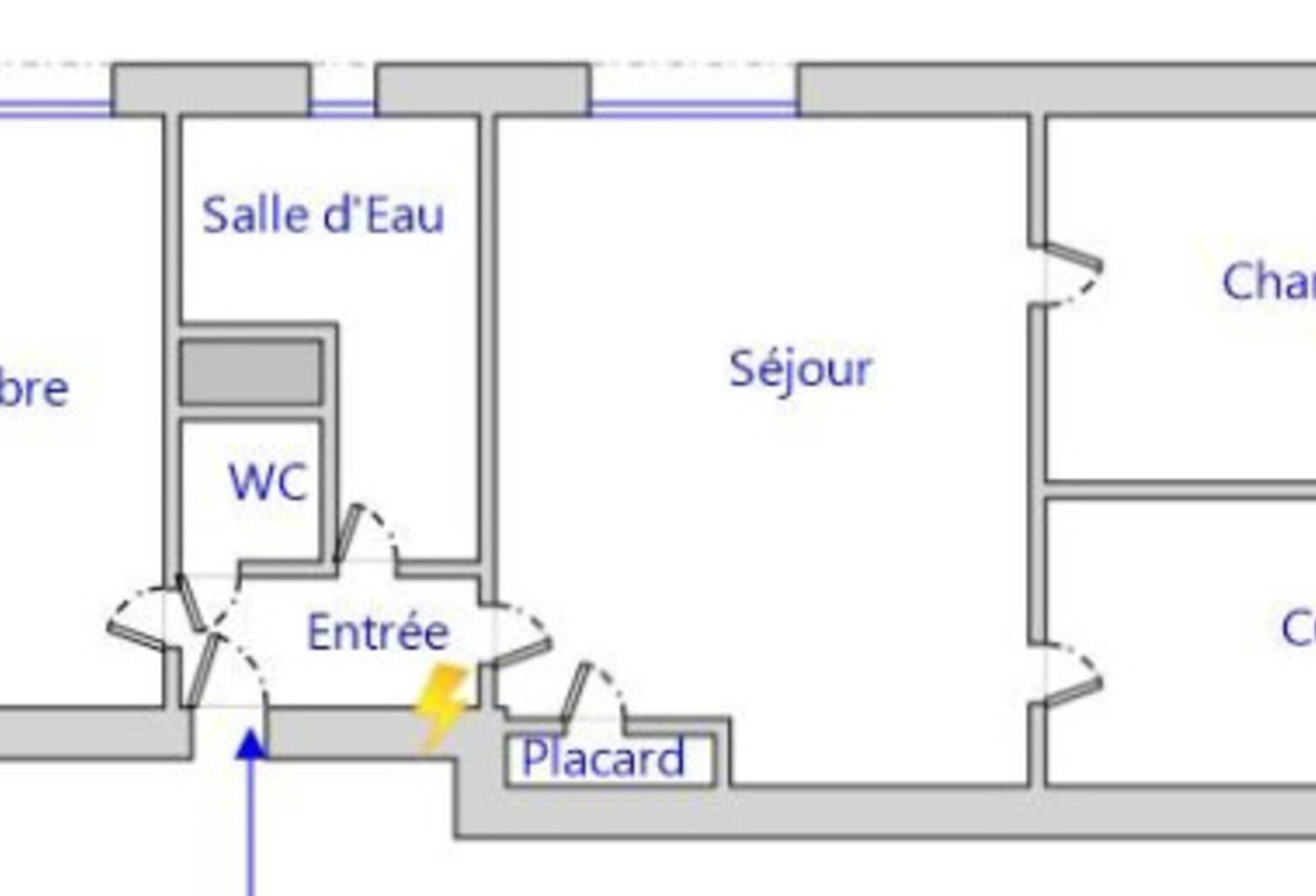 Achat Appartement T3 Grenoble – 3 Pièces de 48m² Traversant Est-Sud avec Séjour Lumineux, Cuisine moderne équipée et meublée & Cave — photo 1