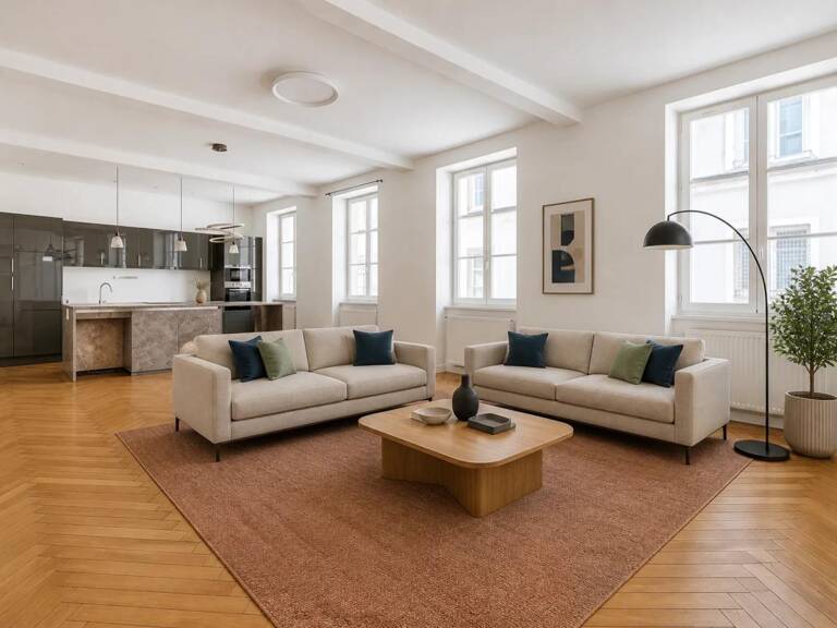 LYON 1er – PLACE SATHONAY – ÉLÉGANT T4 DE 89,44 m² AU CŒUR D'UN IMMEUBLE DE CARACTÈRE+CAVE+GRENIER — photo 1