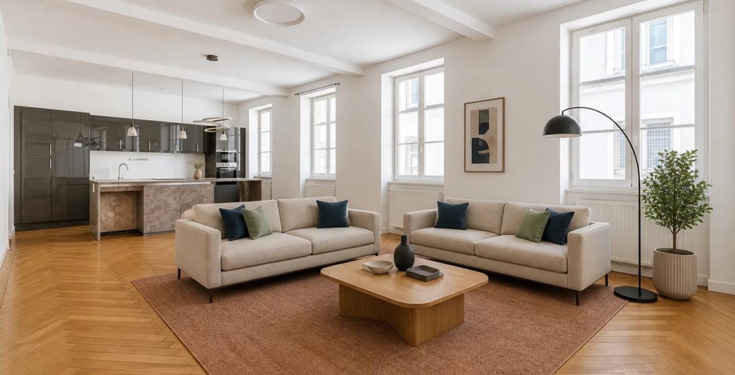 LYON 1er – PLACE SATHONAY – ÉLÉGANT T4 DE 89,44 m² AU CŒUR D'UN IMMEUBLE DE CARACTÈRE+CAVE+GRENIER — photo 1