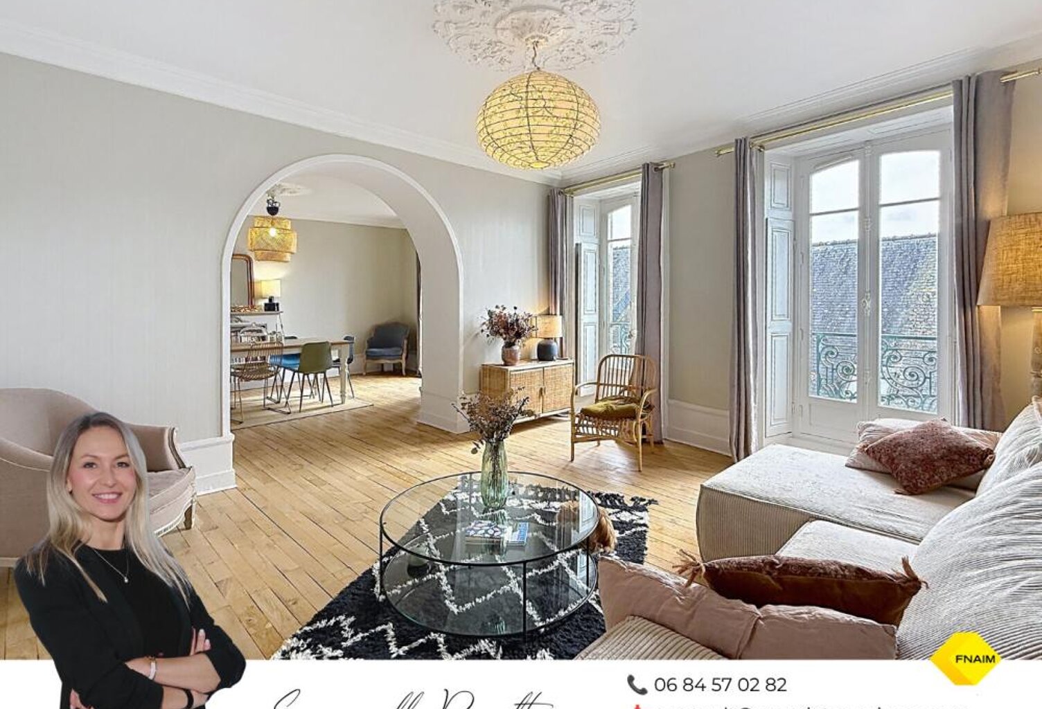 Appartement d'exception de 155 m² dans un ancien hôtel particulier. VANNES HYPER CENTRE — photo 1