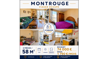 Appartement 58 m² en viager Montrouge (92120)
