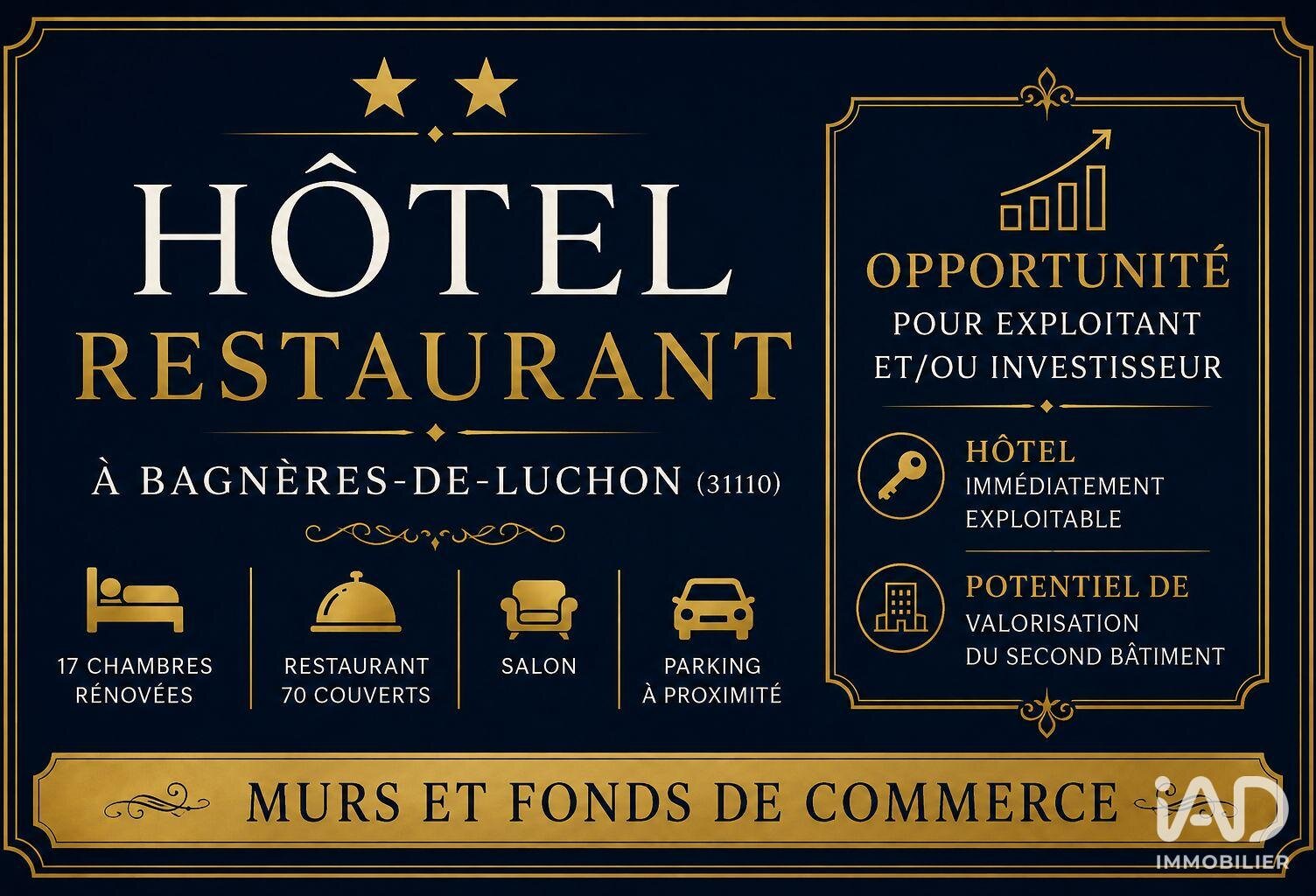 Vente Hôtel 1 000 m&sup2; — photo 1
