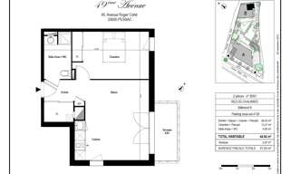 Appartement 2 Pièces 44 m² à vendre à Pessac (33600)