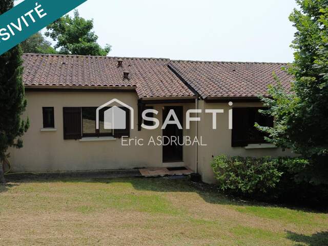 Villa traditionnelle de 110 m² plain-pied avec beau jardin et vue. — photo du bien