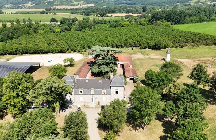 Propriete équestre et son château, à vendre 14 pièces LE TEMPLE SUR LOT (47) — photo 4