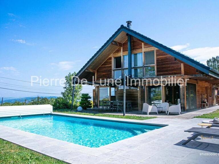 Trévignin – Maison d'exception en ossature bois avec vue dominante, piscine et panorama sur les montagnes — photo 1
