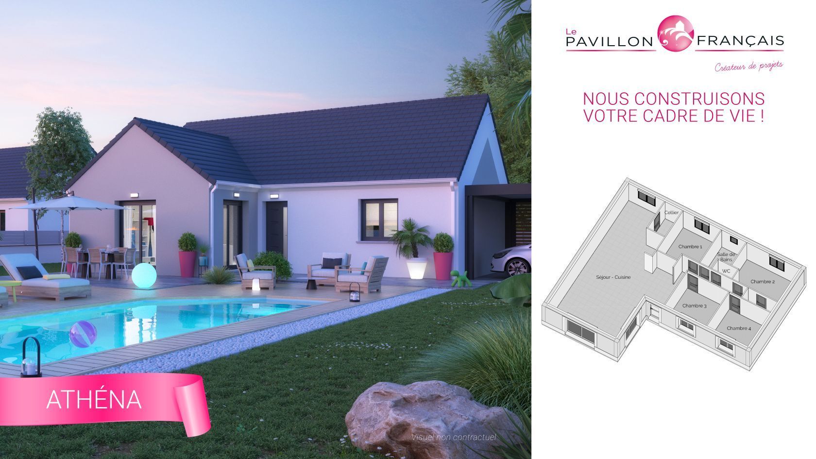 Projet de construction d'une maison 120 m² avec terrain à LAMORLAYE (60)