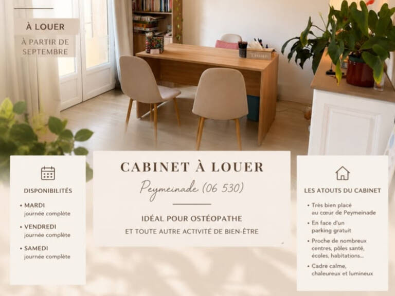Cabinet professionnel clé en main à partager   Centre de Pey — photo 1