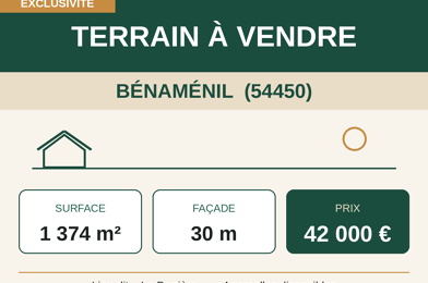 Terrain  42000 €