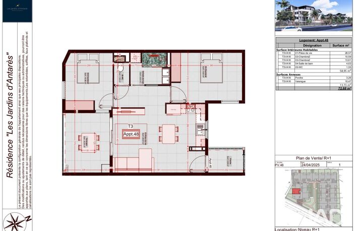Vente Appartement 3 pièces — photo 4