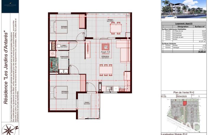 Vente Appartement 3 pièces — photo 4