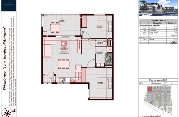 Vente Appartement 3 pièces — photo 4