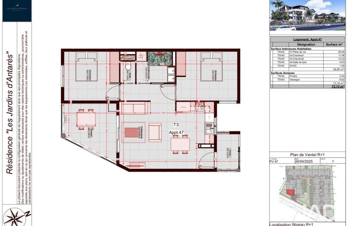 Vente Appartement 3 pièces — photo 4