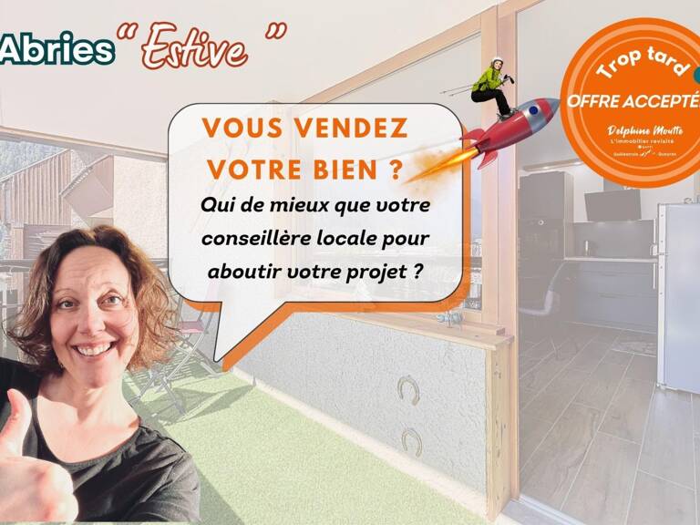 T3 centre ABRIES sans travaux  - vue dégagée - Au calme — photo 1