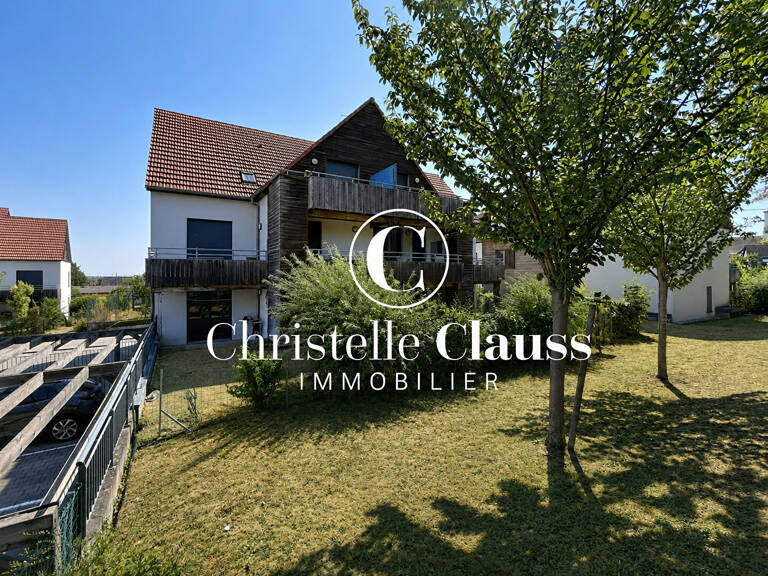 BISCHOFFSHEIM - F 3 rez de jardin vendu loué- garage + parking — photo 1