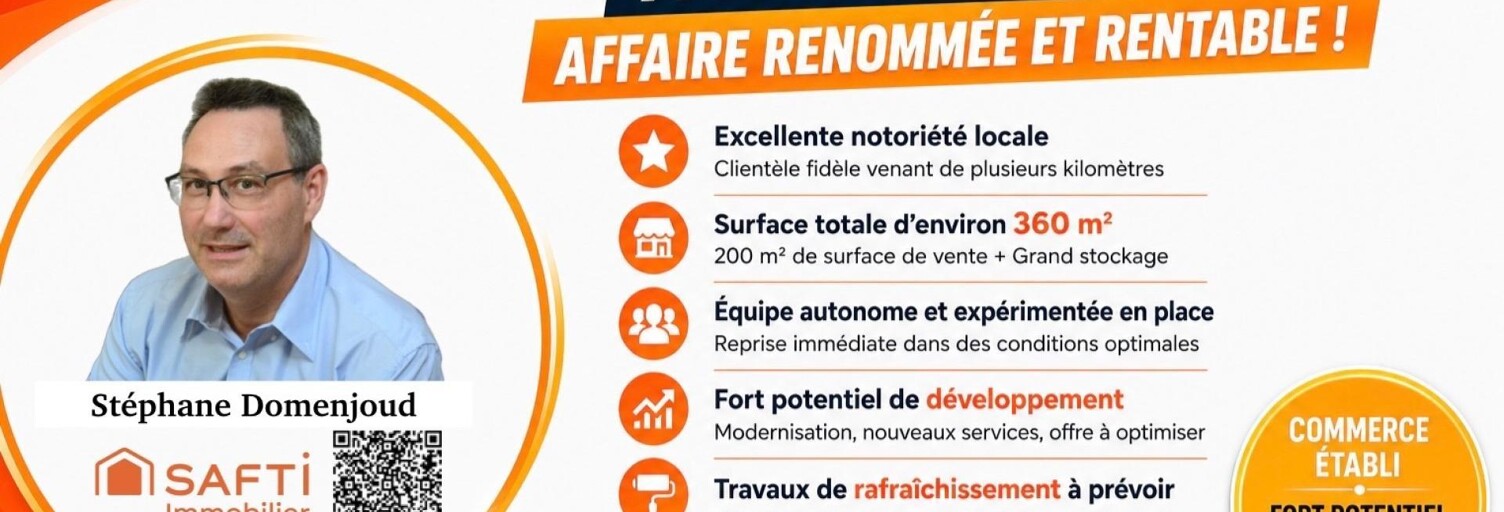 Commerce 5 Pièces 360 m² à vendre à Franconville (95130)