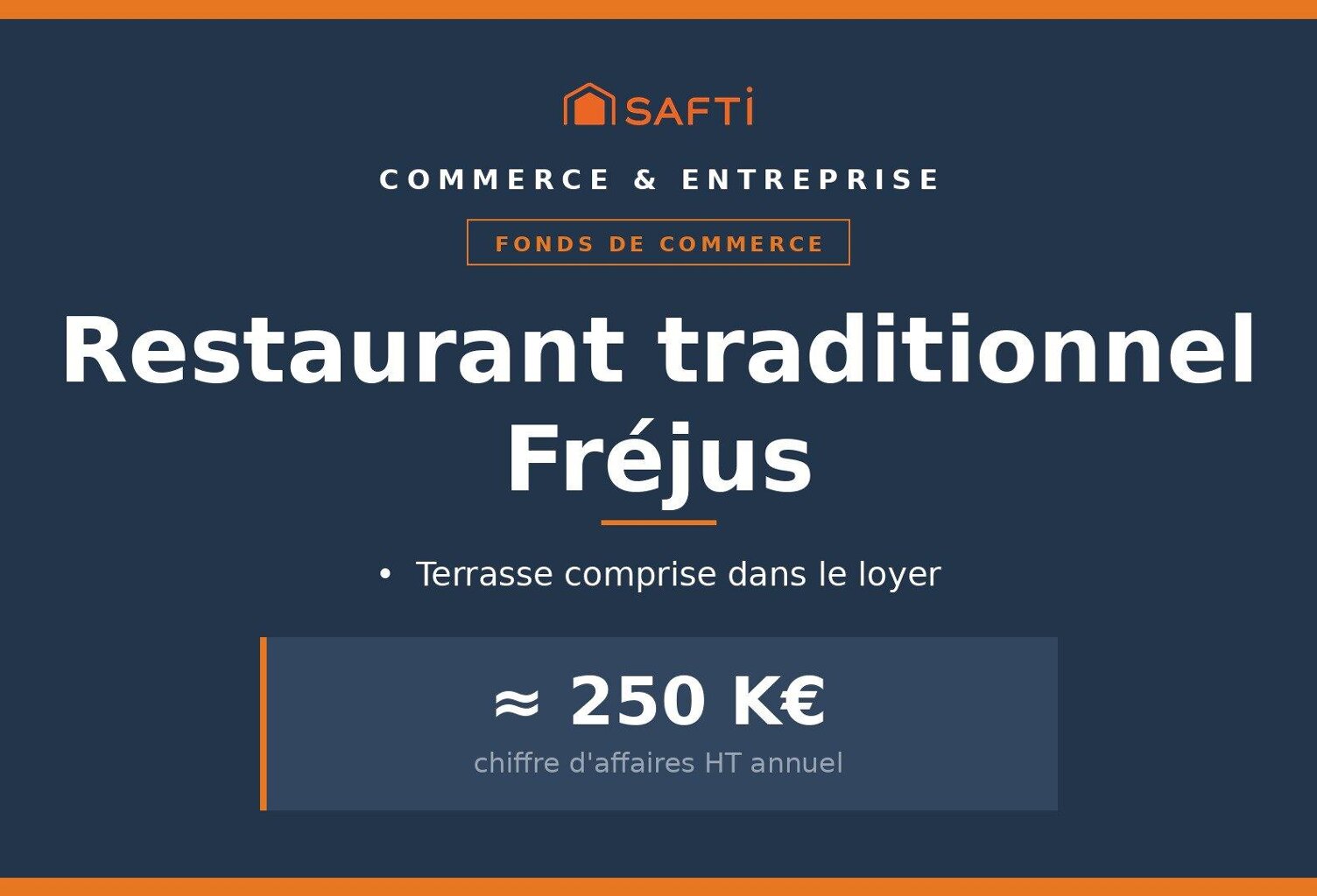 Restaurant Fréjus, 25 K€ d'EBE retraité — photo 1