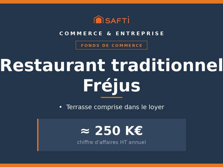 Restaurant Fréjus, 25 K€ d'EBE retraité — photo 1