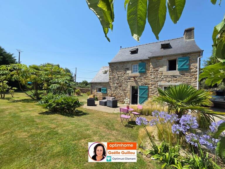 MORLAIX : Charmante maison en pierre de 3 chambres, jardin clos, vie de plain pied — photo 1