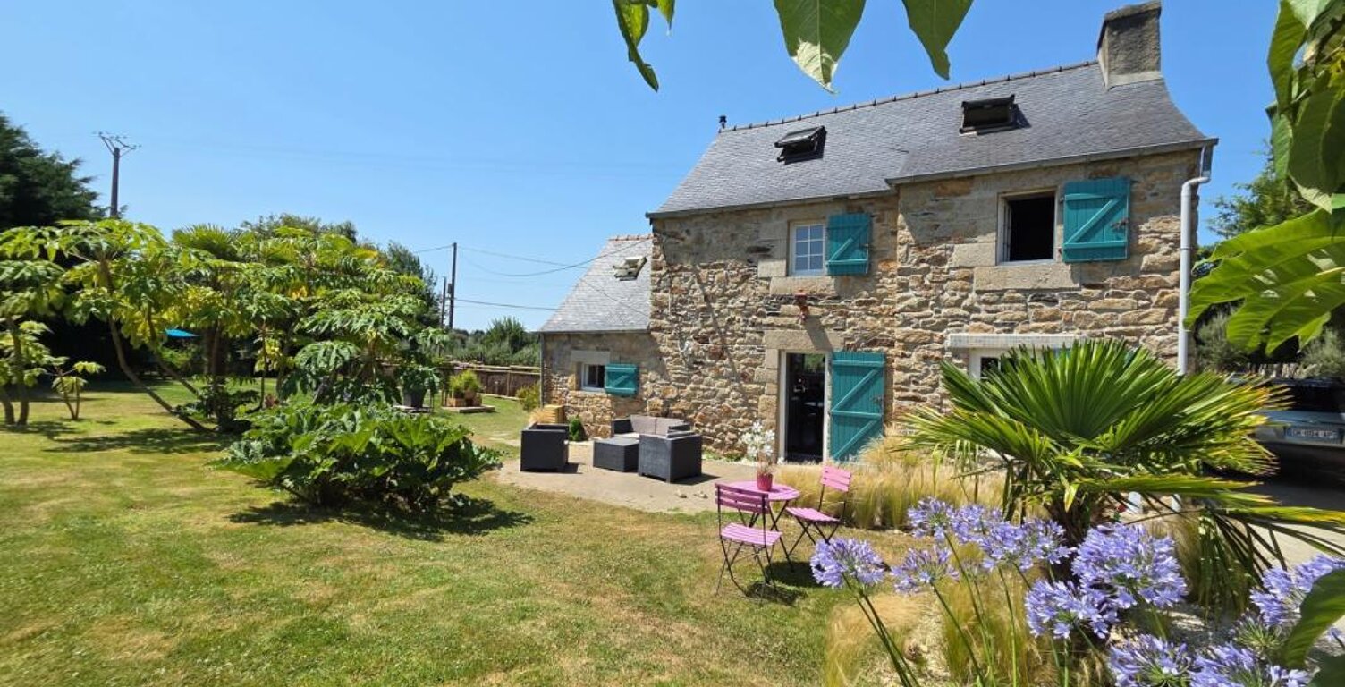 MORLAIX : Charmante maison en pierre de 3 chambres, jardin clos, vie de plain pied — photo 1