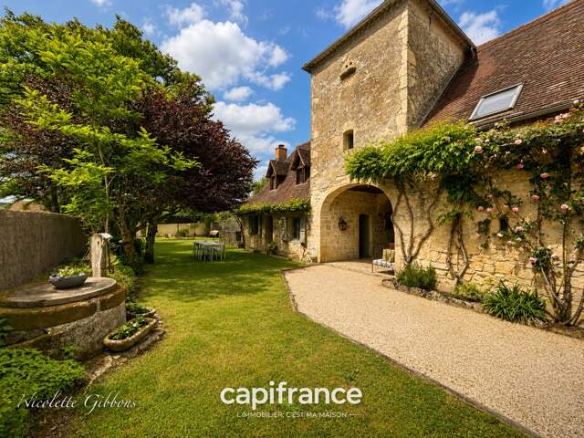 Élégante demeure de caractère en pierre avec piscine, 7 chambres et jardin clos, à deux pas de Carennac – Vallée de la Dordogne, Lot — photo du bien