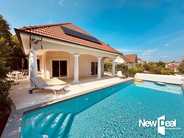 EXCLUSIVITE , Montarmot prolongement POINT DU JOUR MAISON DE TYPE 6 DE 190 m2 HABITABLES AVEC PISCINE EDIFIEE SUR 1159 m2 EN IMPASSE possibilité cabinet medical et acces PMR — photo du bien
