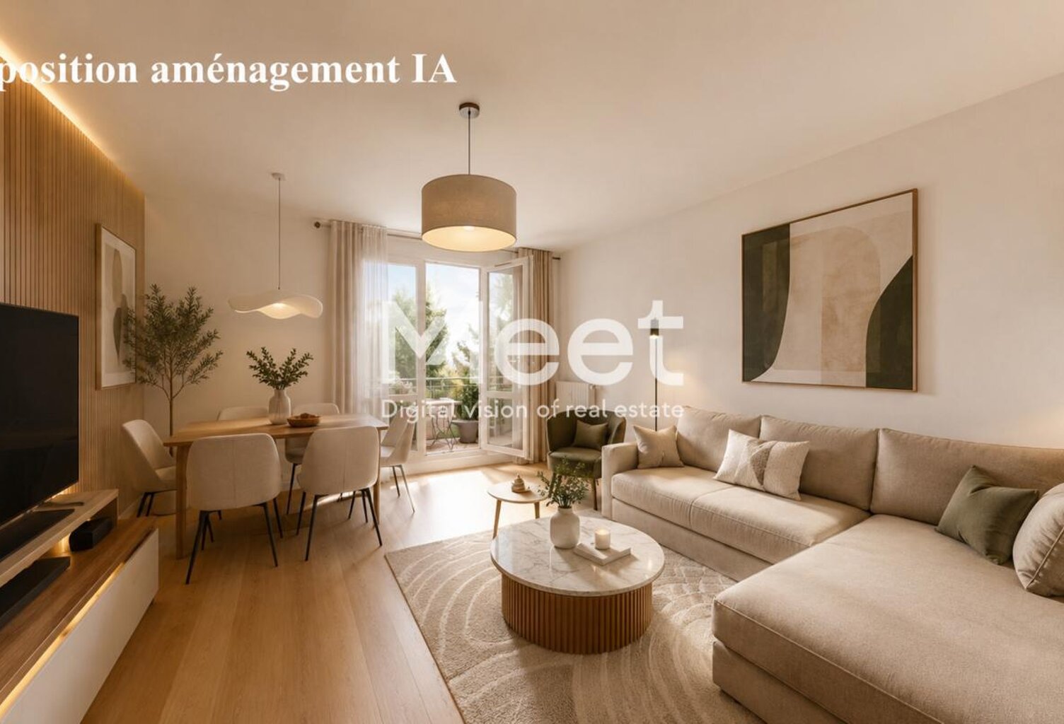 APPARTEMENT - 61,67M2 - 2 CHAMBRES - BALCON - PARKING — photo 1