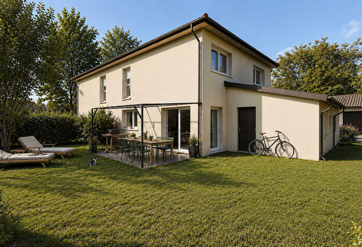 COGNIN PROCHE COMMERCES - APPARTEMENT 4 PIÈCES EN DUPLEX AVEC JARDIN, TERRASSE ET GARAGE — photo 1