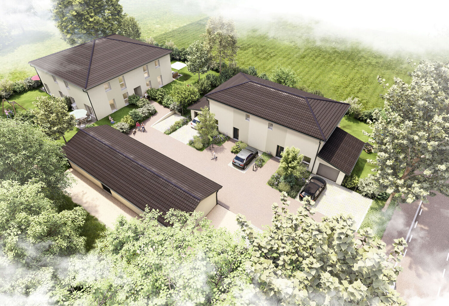 COGNIN  PROCHE COMMERCES - APPARTEMENT 4 PIÈCES EN DUPLEX AVEC JARDIN, TERRASSE ET GARAGE — photo 1