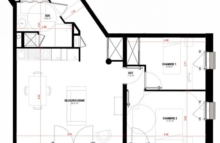 Vente Appartement 3 pièces — photo 3