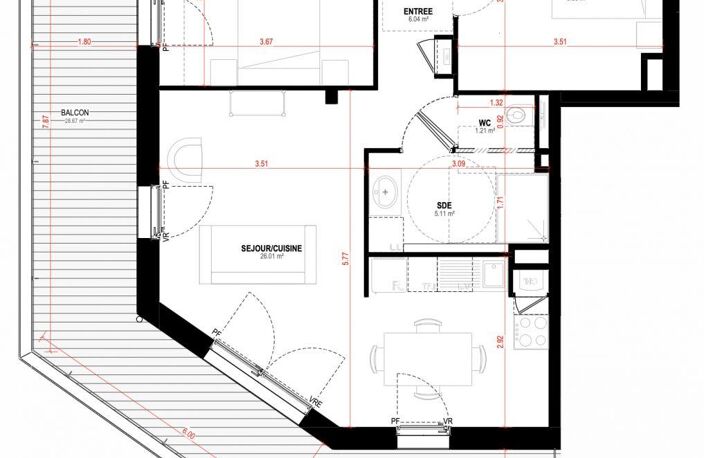 Vente Appartement 3 pièces — photo 3