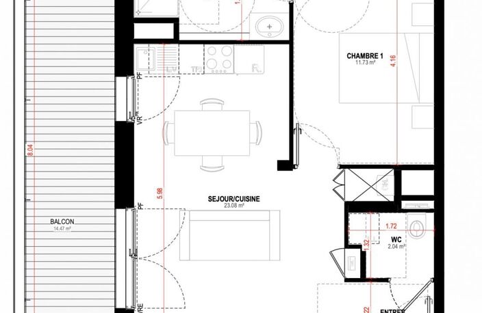 Vente Appartement 2 pièces — photo 3