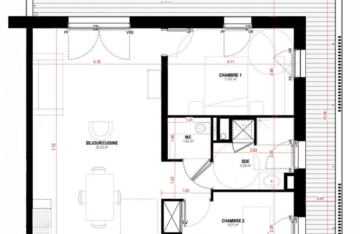 Vente Appartement 3 pièces — photo 3