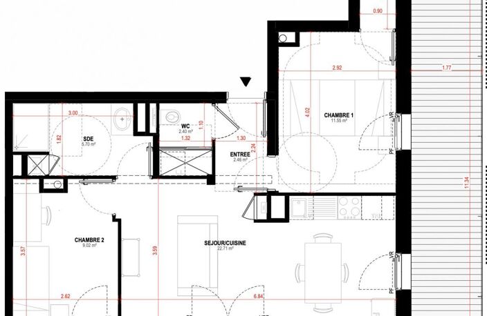 Vente Appartement 3 pièces — photo 3