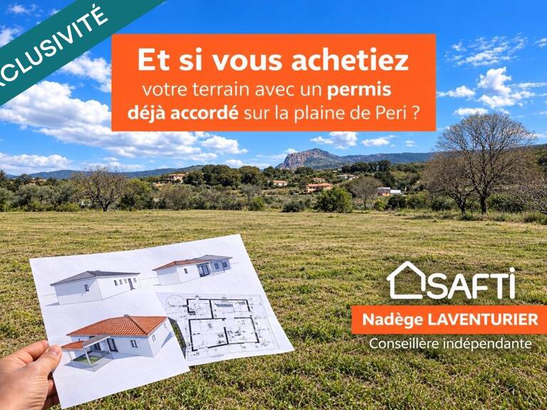 PLAINE DE PÉRI  TERRAIN DE 1 200 M² AVEC PERMIS DE CONSTRUIRE ACCORDÉ — photo 1