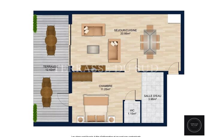 Vente Appartement 2 pièces, 37 m2 avec Terrasse - Les Caillols - Marseille 12 — photo 4