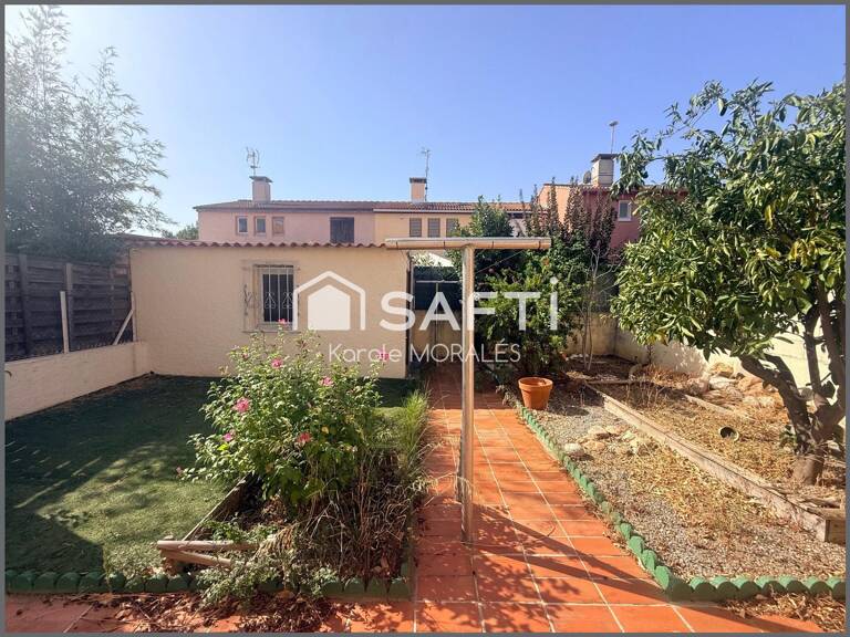 ST ESTEVE (66), MAISON 2 FACES, T4 AVEC GARAGE, JARDIN, QUARTIER CALME — photo 1