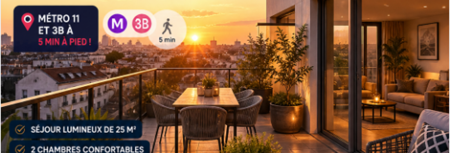 Appartement 2 Pièces 67 m² à vendre à Les Lilas (93260)