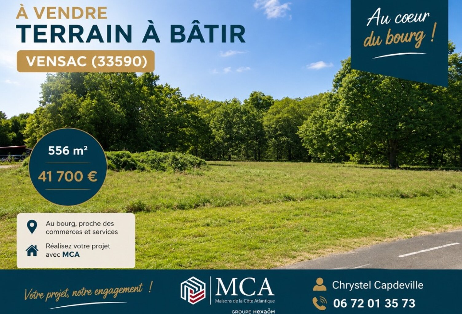 Terrain à bâtir à Vensac (33590) — photo 1