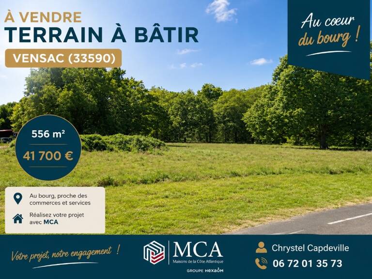 Terrain à bâtir à Vensac (33590) — photo 1