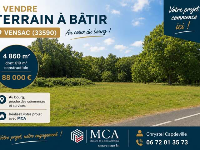 Terrain à bâtir à Vensac (33590) — photo du bien