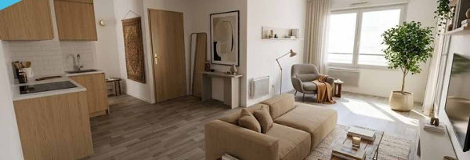 Appartement 2 Pièces 45 m² à vendre à Villeurbanne (69100)