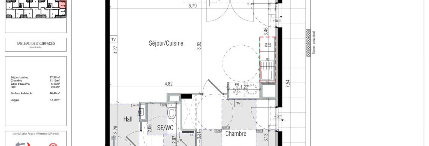 Appartement 2 Pièces 46 m² à louer à Béziers (34500)