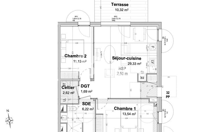 TOSSE - Appartement T3 neuf avec jardin privatif — photo 4