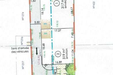 Terrain  73000 €