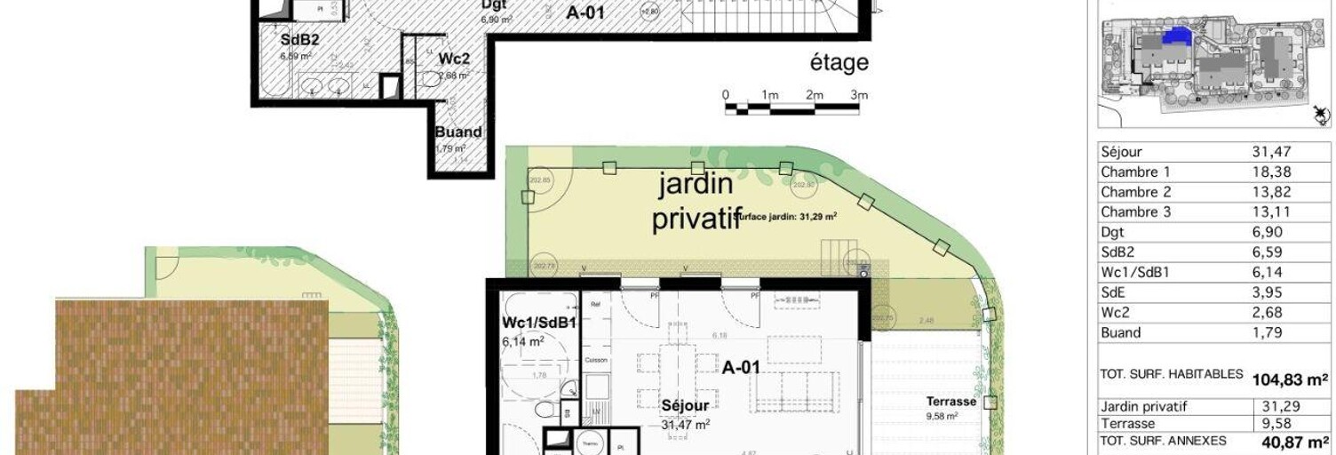 Appartement 4 Pièces 104 m² à vendre à Aix-en-Provence (13080)