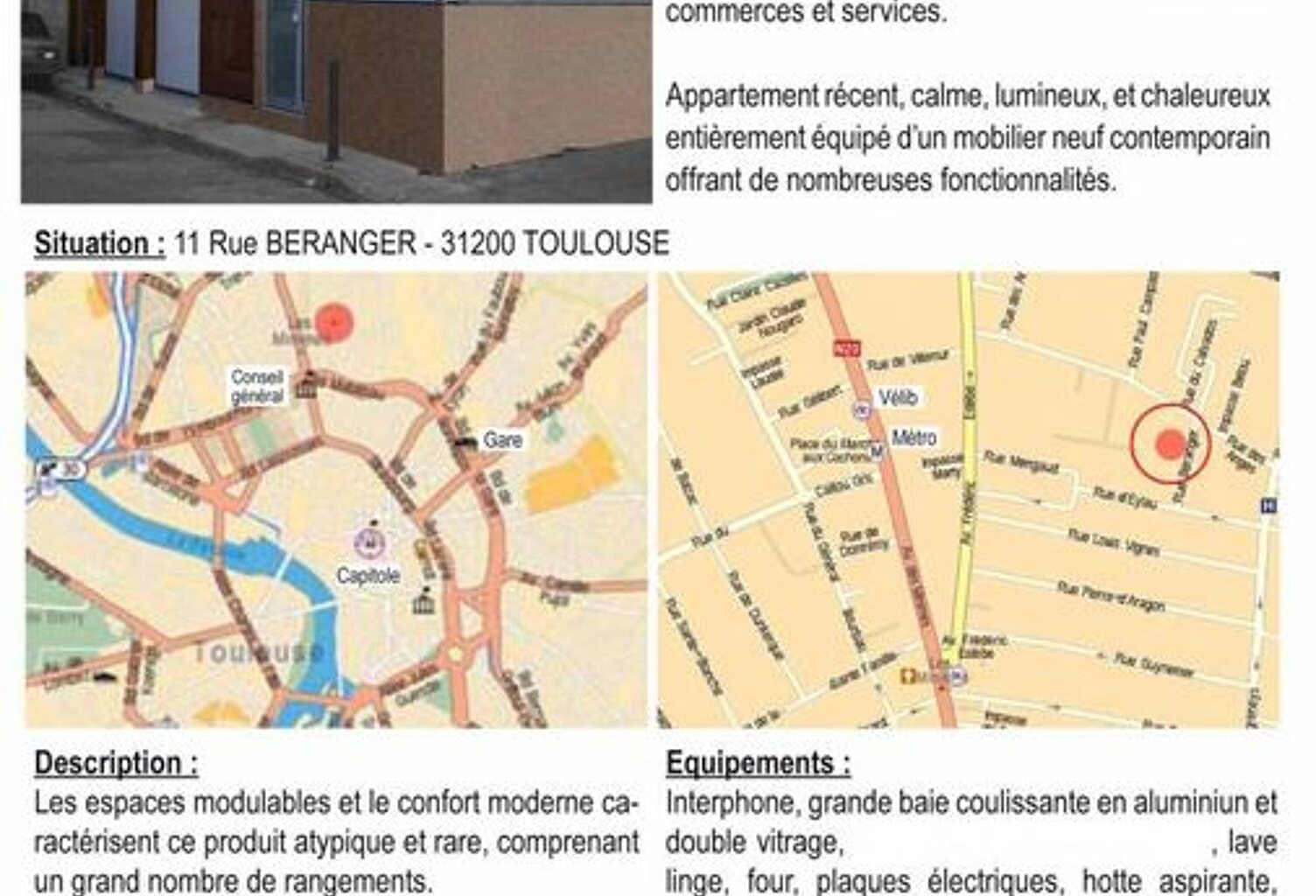 Studio de 28m2 à louer sur Toulouse — photo 1