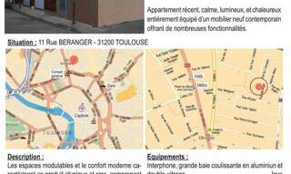 Appartement 1 Pièce 28 m² à louer à Toulouse (31000)