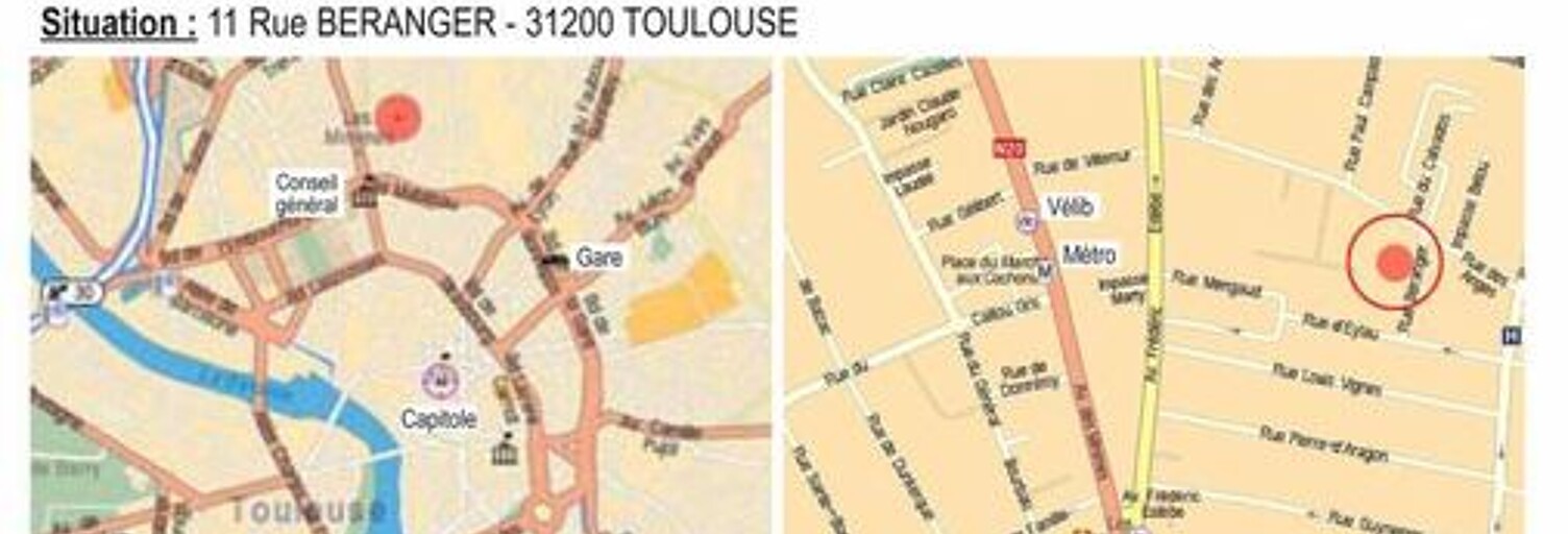 Appartement 1 Pièce 28 m² à louer à Toulouse (31000)